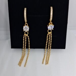 Elegant Gold Dangle Earrings